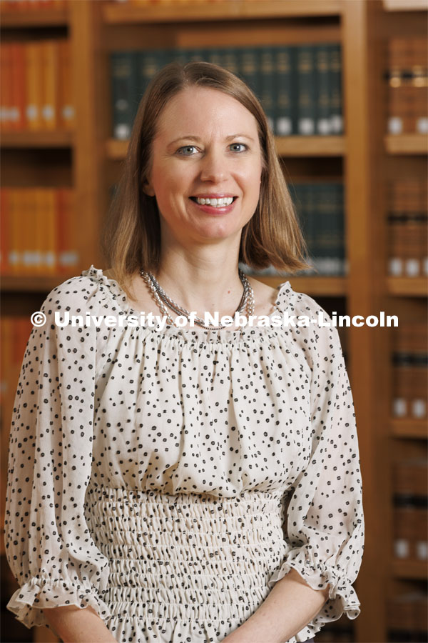 Sabrina Ehmke Sergeant, Legal Assistant, College of Law. College of Law portrait session. August 18, 2022. Photo by Craig Chandler / University Communication.
